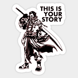 Final Fantasy X Sir Auron Sticker